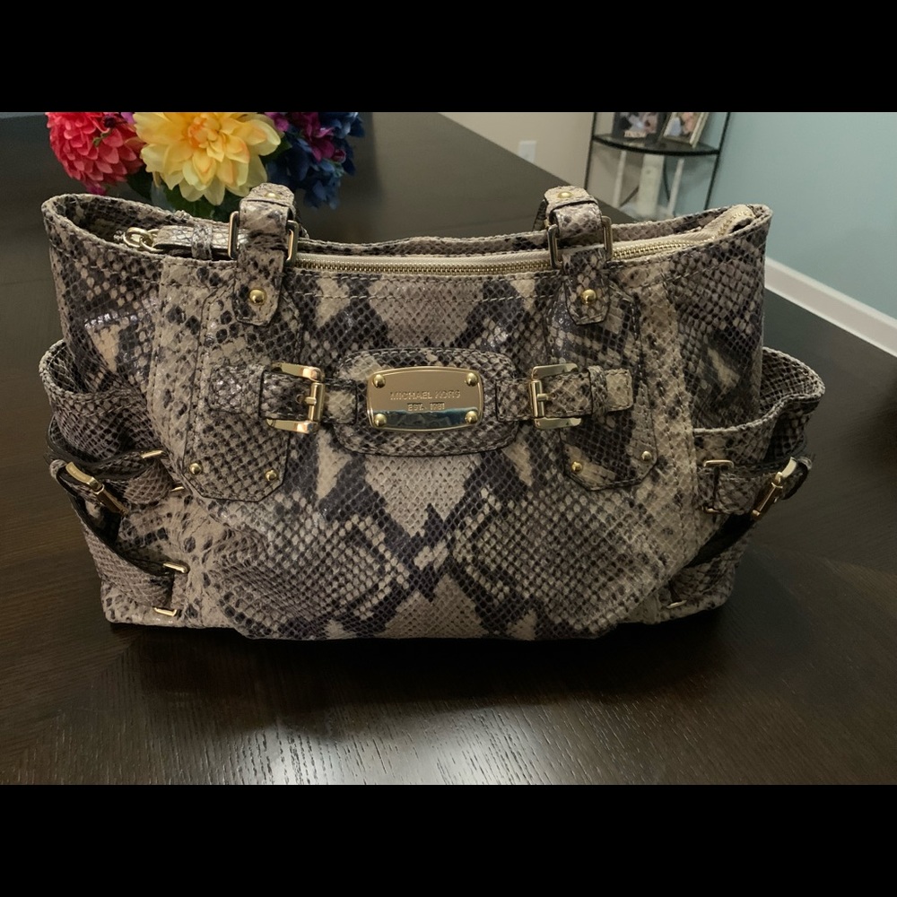 Michael Kors Snakeskin Satchel